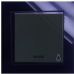 کلید و پریز برلیان پلکسی مشکی - شاسی-زنگ-کلاسیک