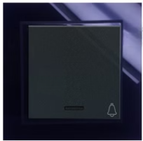 کلید و پریز برلیان پلکسی مشکی - شاسی-زنگ-کلاسیک