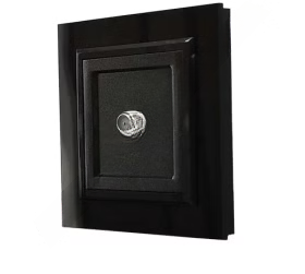 کلید و پریز برلیان پلکسی مشکی - فیش-آنتن