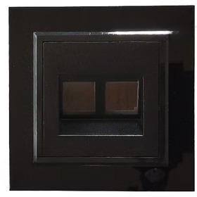 کلید و پریز برلیان پلکسی مشکی - سوکت-تلفن-cat3cat3