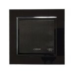 کلید و پریز برلیان پلکسی مشکی - شاسی-راه-پله-کلاسیک