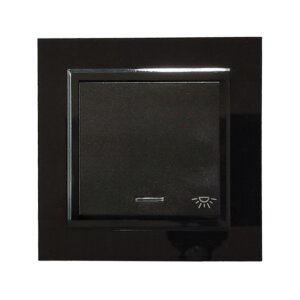 کلید و پریز برلیان پلکسی مشکی - شاسی-راه-پله-کلاسیک